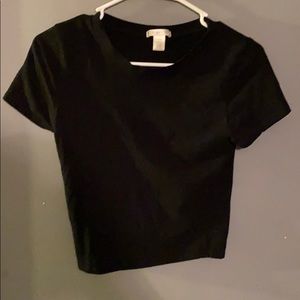 Black crop top